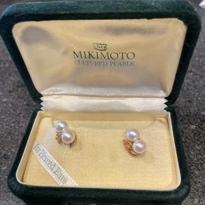 Mikimoto Pear Earrings